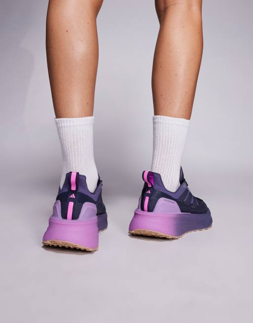 adidas Running - Ultraboost 5 Climawarm - Sneakers blu navy e viola, 3 di 5