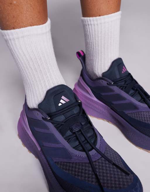adidas Running - Ultraboost 5 Climawarm - Sneakers blu navy e viola, 4 di 5