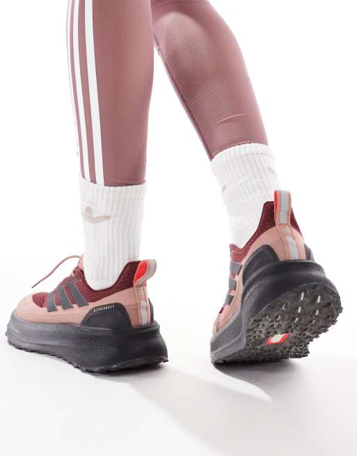 adidas Running Ultraboost Climawarm trail trainers in burgundy
