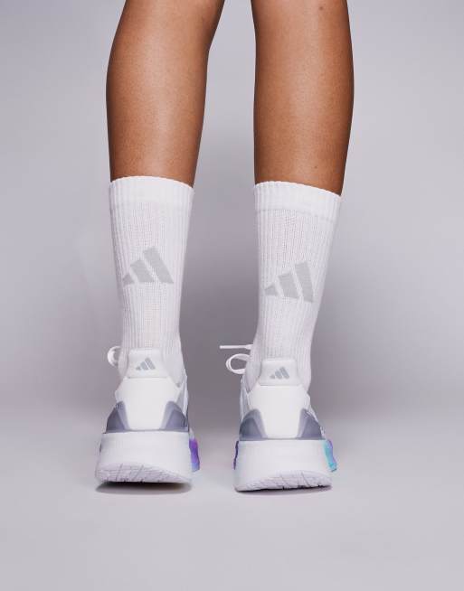 adidas Running Ultraboost 5 Multirun trainers in silver blue and purple fade, 4 of 5