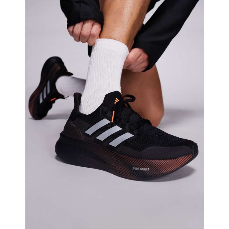 adidas Running Ultraboost 5 trainers in black silver and orange | ASOS