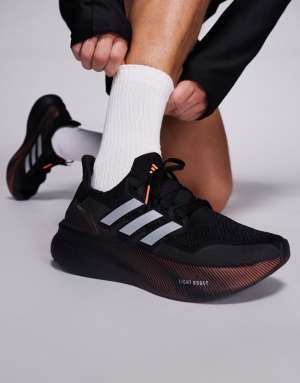 adidas Running Ultraboost 5 trainers in black silver and orange