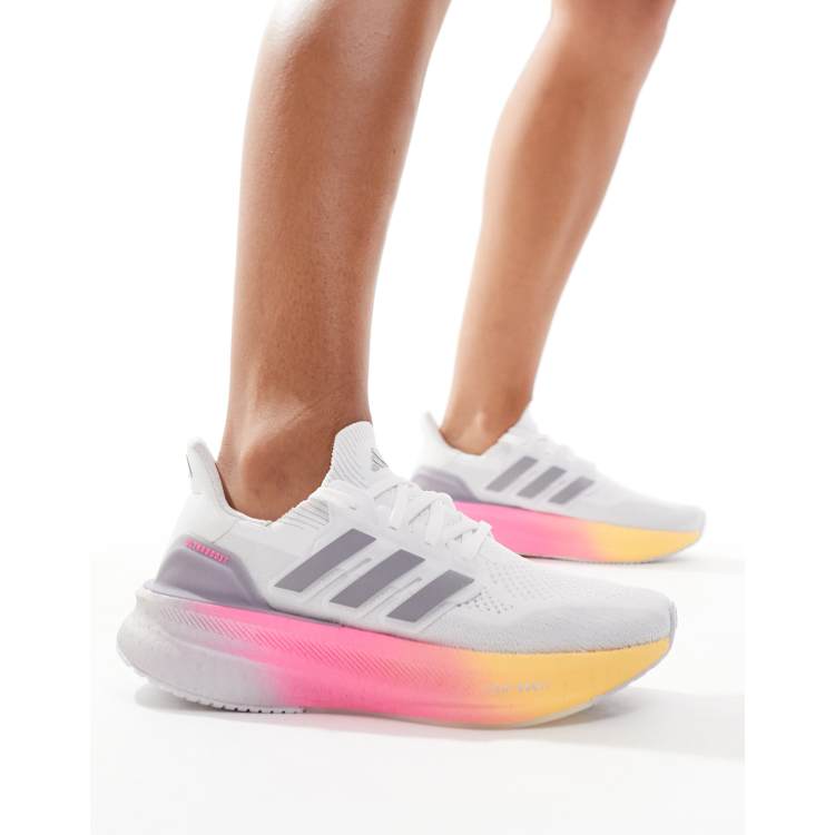 adidas Running Ultraboost 5 trainers in grey and pink | ASOS
