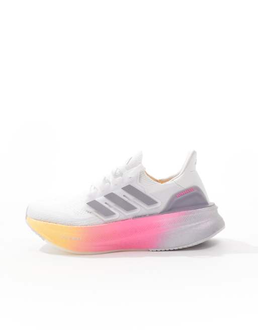 adidas Running Ultraboost 5 trainers in grey and pink | ASOS