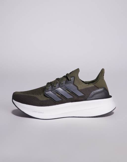 adidas Running Ultraboost trainers in khaki and black ASOS
