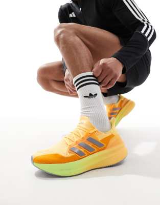 adidas performance adidas Running Ultraboost 5 trainers in yellow and orange-Black