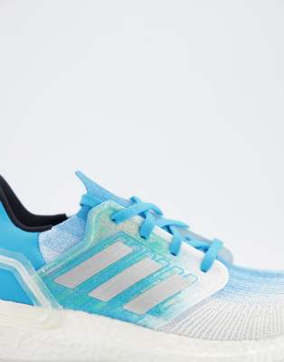 adidas running ultraboost in blue and white