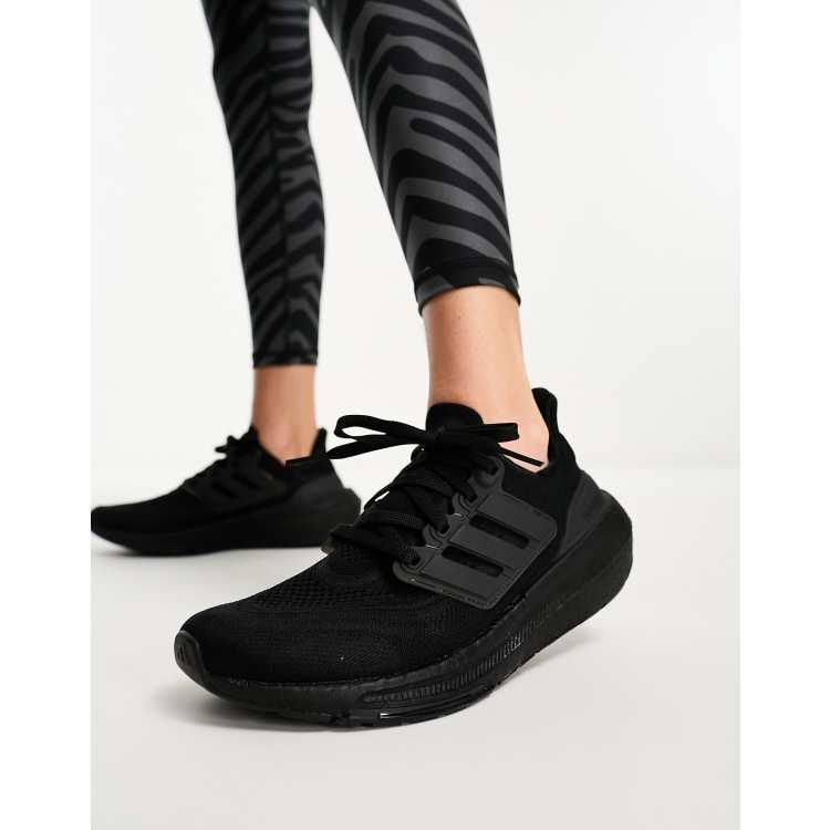 adidas Running Ultraboost Light sneakers in black ASOS