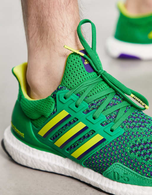 adidas Running Ultraboost x Mighty Ducks trainer in green and yellow