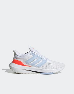 adidas Running Ultrabounce trainers in white and blue - ASOS Price Checker