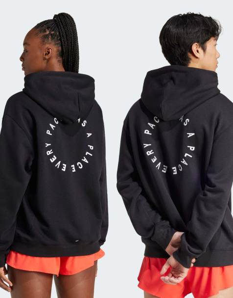 adidas Running – Unisex-Kapuzenpullover in Schwarz - view 1