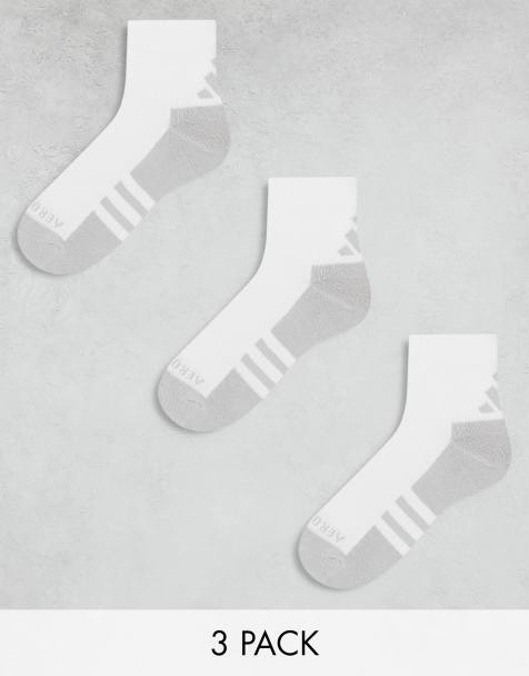 adidas – Running – Weiße Söckchen im 3er-Pack - view 1