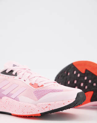 adidas running x9000 trainers in pink