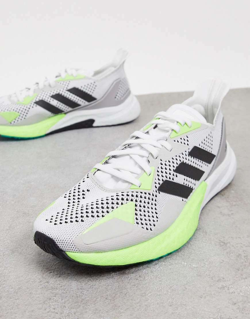 Adidas – Running – X9000L3 – Grå och gröna träningsskor