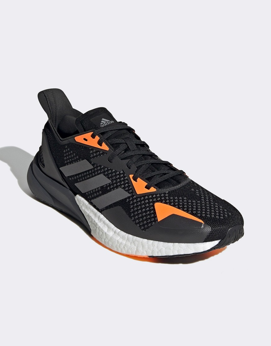 Adidas Running X9000L3 sneakers in black and orange