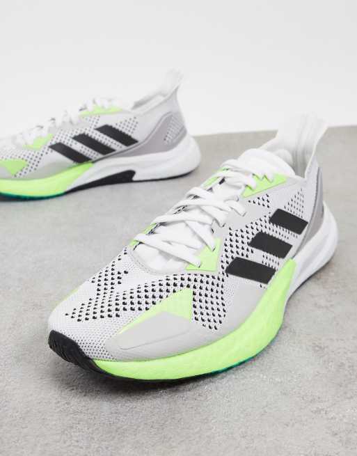 adidas Running X9000L3 trainers in grey and green ASOS