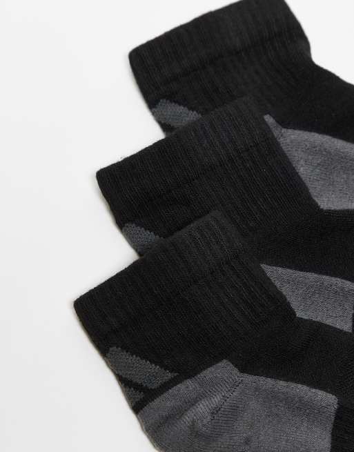 adidas Running – Zestaw 3 par czarnych skarpetek do kostki, 3 z 3