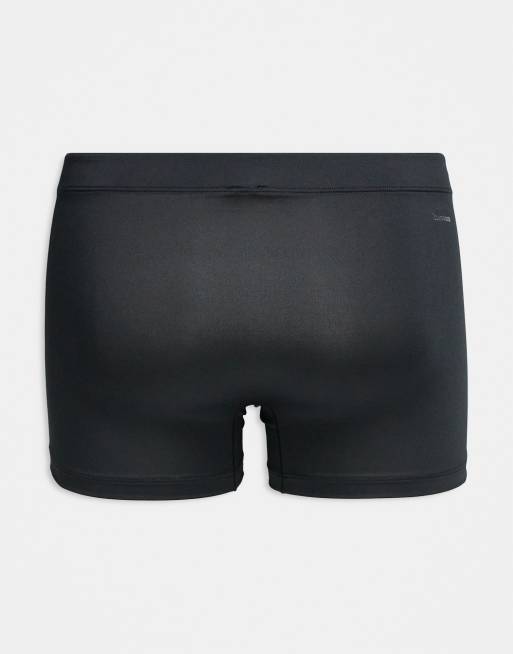 adidas - Set van 3 actieve micro-tech boxershorts in zwart met ton-sur-ton logo, 3 van 3