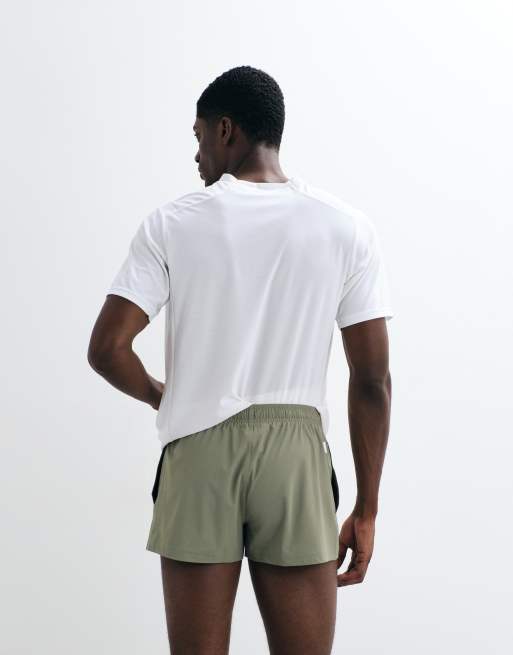 adidas short de bain d'entraînement 3 pouces avec logo vert, 5 de 5