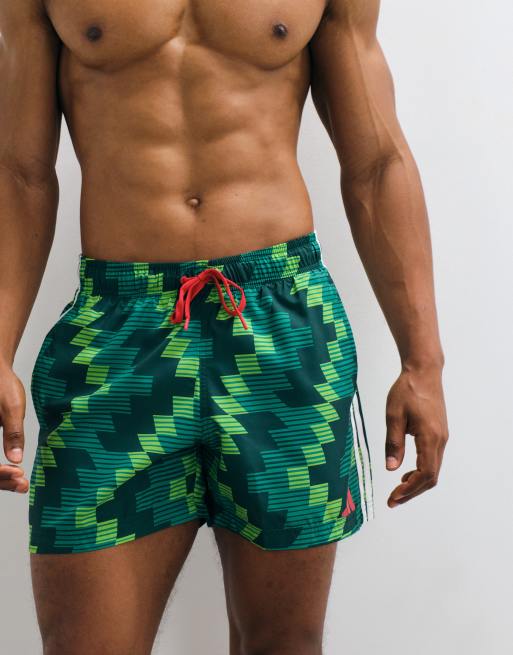 adidas short de bain d'entraînement à motif vert, 5 de 5