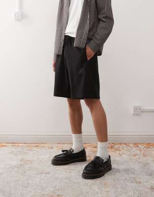adidas - Short de sport en tissu gaufré - Noir - view 1
