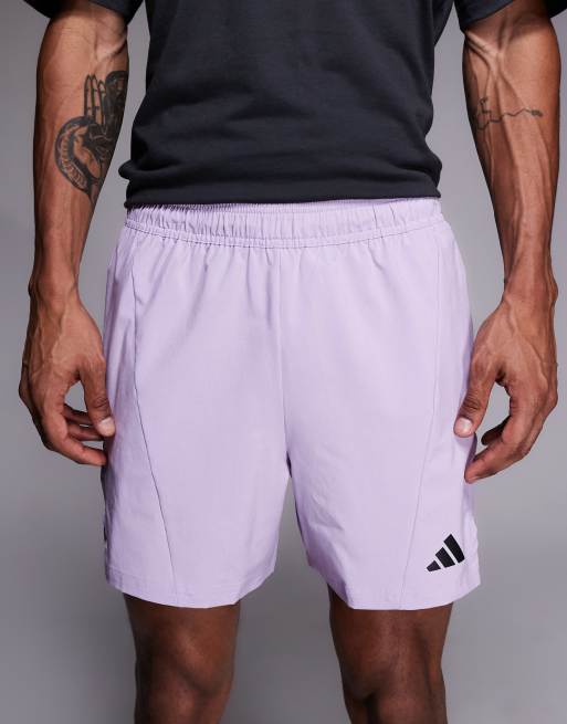 adidas short d'entraînement D4T en prune poudré, 4 de 5
