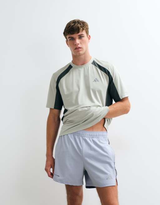 adidas shorts tecnici color block grigi