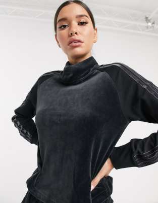 adidas velvet long sleeve top
