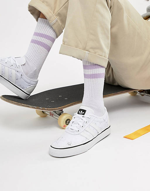 flota petróleo miembro adidas Skateboarding Adi-Ease Sneakers In Marble Print | ASOS