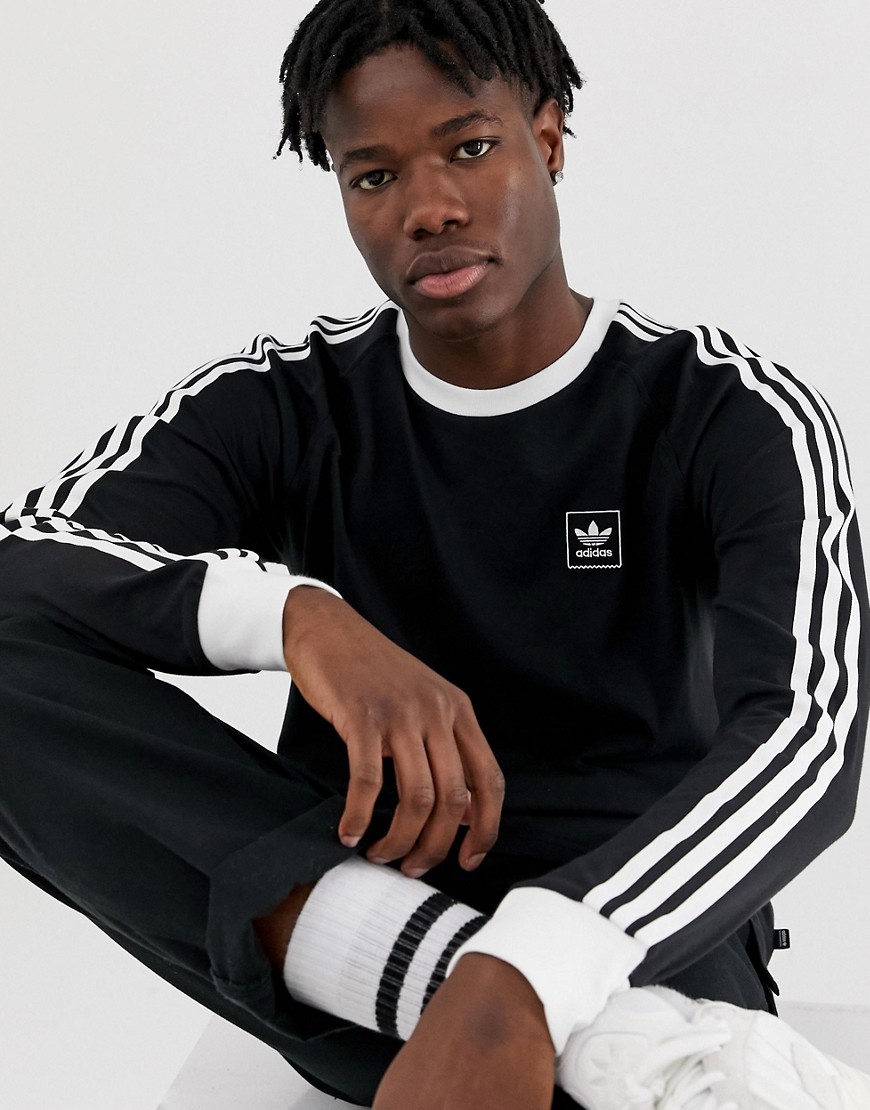 Adidas Skateboarding - California - Maglietta a maniche lunghe nera-Nero