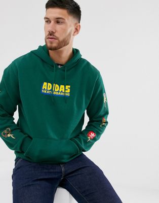 adidas Skateboarding hoodie in green | ASOS