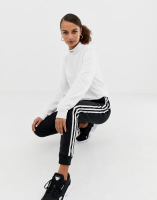 adidas skateboarding logo roll neck top