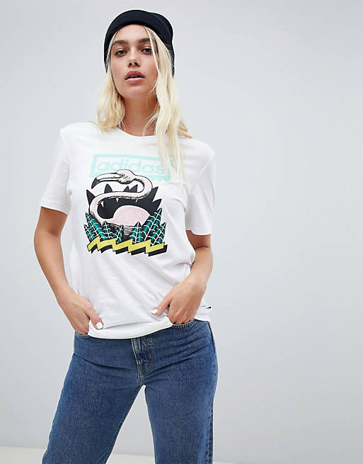 straight ahead Ban Enrichment adidas Skateboarding Oversized T-Shirt With Flamingo Graphic | ASOS