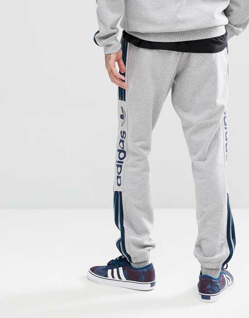 adidas Skateboarding Quarzo Fleece Joggers In Grey CE1836