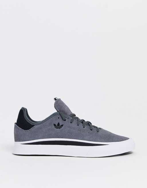 Adidas skateboarding sabalo trainers in sales grey suede