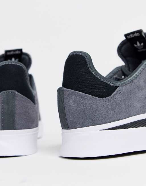 Adidas skateboarding sabalo trainers in sales grey suede