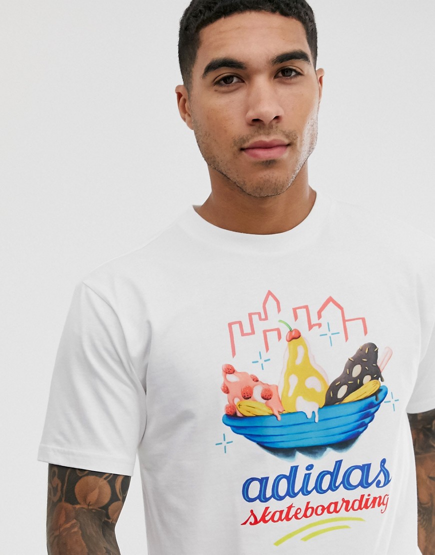 Adidas Skateboarding – Toolkit – Vit t-shirt