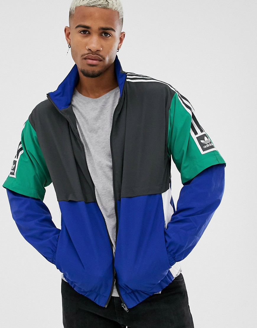 Adidas Skateboarding woven jacket with panelling-Multi
