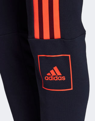 adidas navy skinny joggers