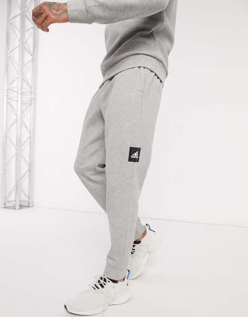 Adidas grey 2025 skinny joggers