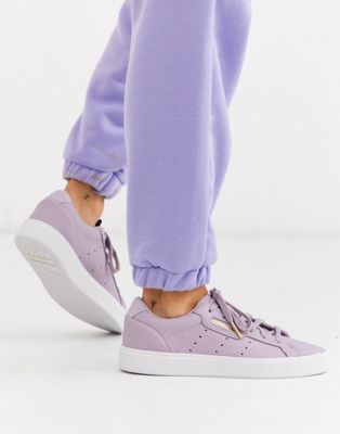adidas sleek shoes purple