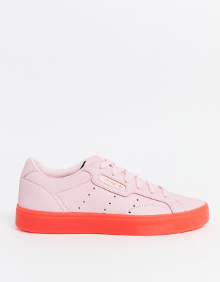 adidas sleek pink red