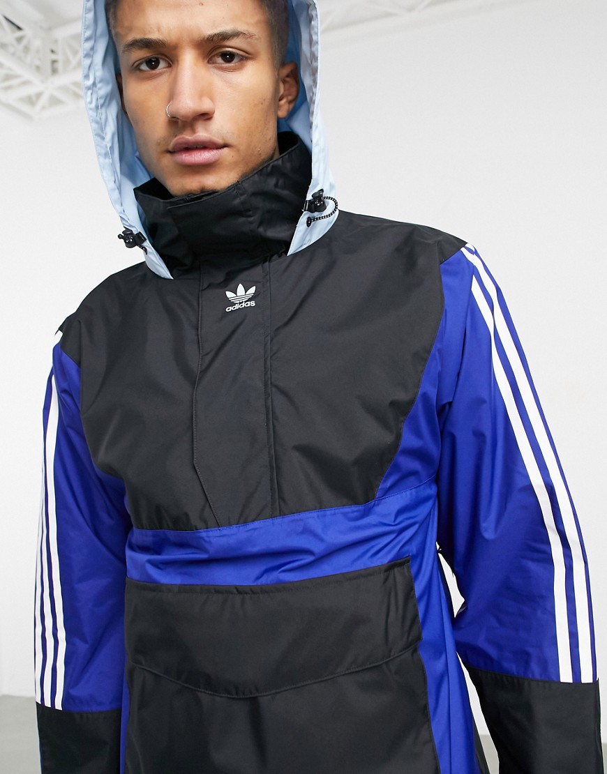 Adidas Snowboarding 10k anorak snow jacket in blue