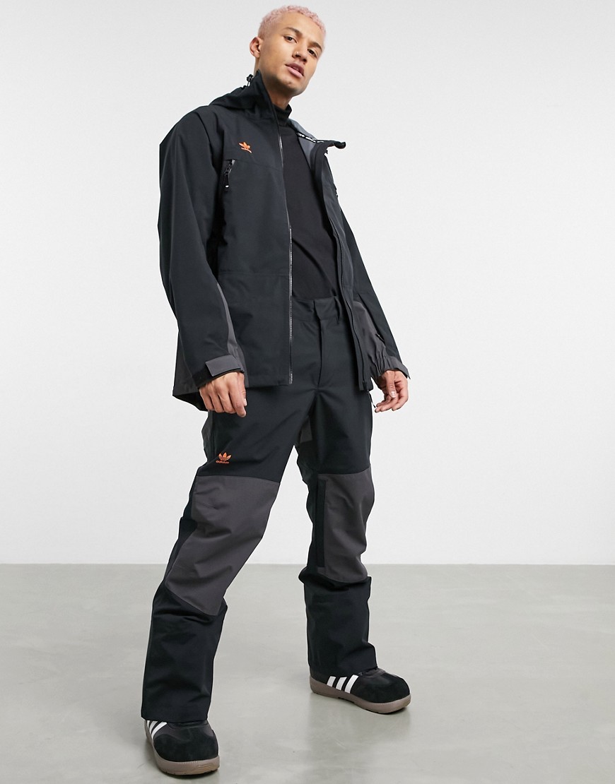 adidas Snowboarding - 20k Fixed - Pantaloni da sci neri-Nero
