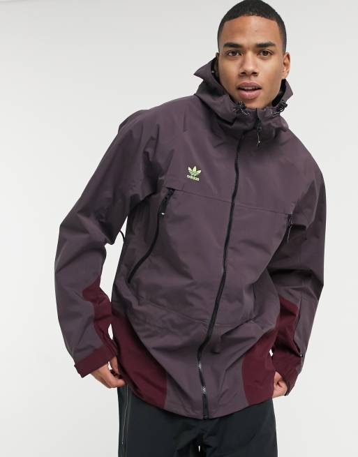 Atajos Simetría oportunidad adidas Snowboarding 3L 20k ski jacket in purple | ASOS