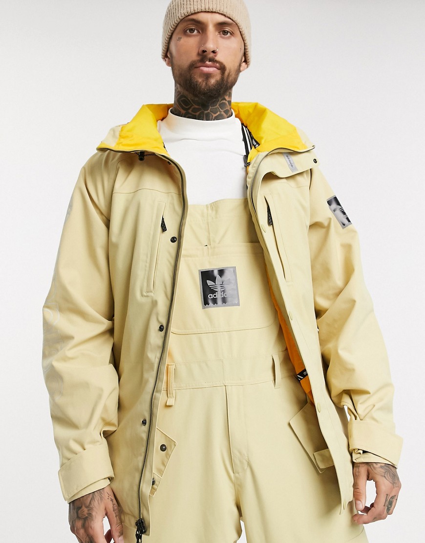 Adidas Snowboarding — Cremefarvet jakke