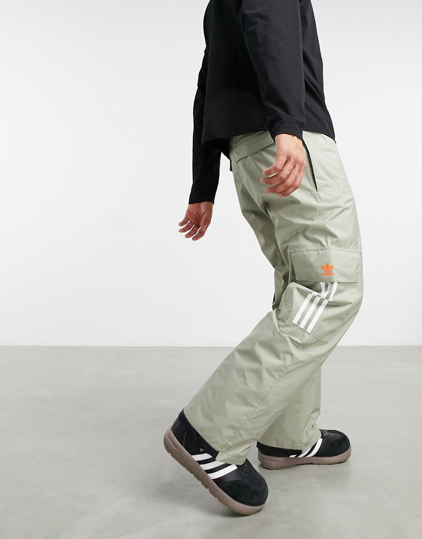 adidas Snowboarding - Pantaloni cargo da sci 10k grigi-Grigio