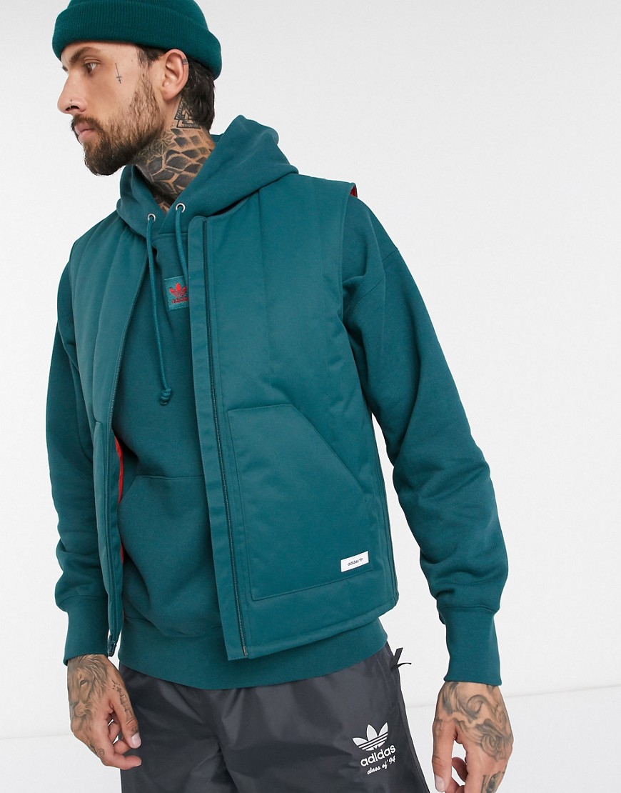 Adidas Snowboarding Workwear vest in blue
