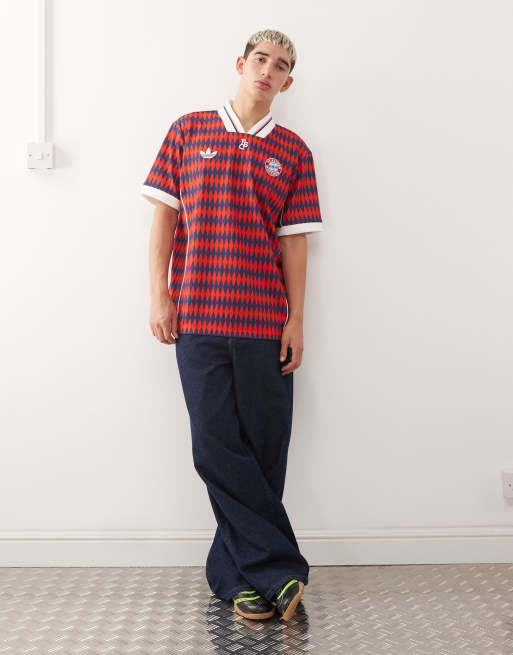adidas Soccer Bayern Munich jersey in red and blue | ASOS