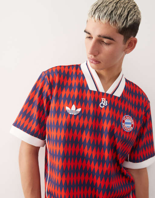 adidas Soccer Bayern Munich jersey in red and blue, 5 of 5